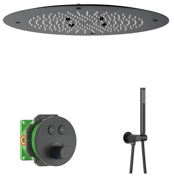 Душевая система Timo Saona SX-2370/03SM, черная матовая