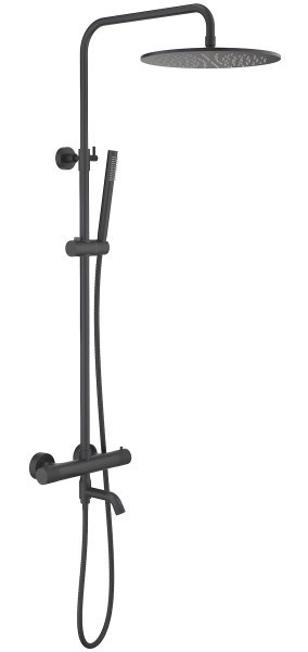 Душевая система Timo Saona SX-2380/03 с изливом, черная матовая