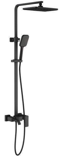 Душевая система Timo Selene SX-1013/03  с изливом, черная матовая