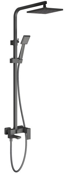 Душевая система Timo Selene SX-2013/03 с изливом, черная матовая