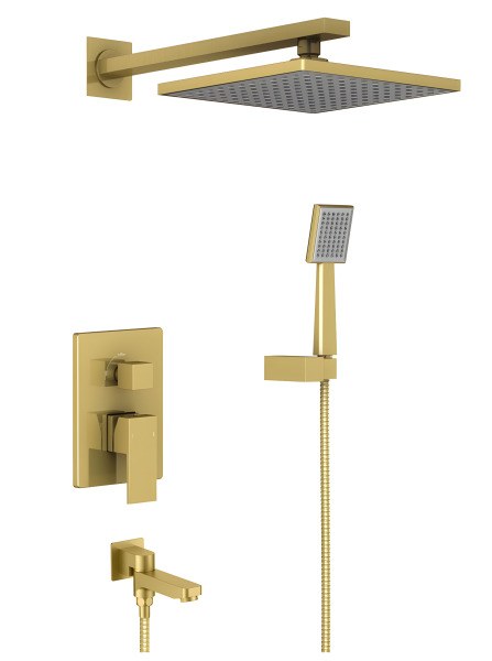 Душевая система Timo Selene SX-3069/17SM с изливом, матовое золото