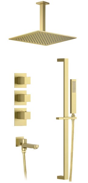 Душевая система Timo Selene SX-2239/17SM с изливом, матовое золото