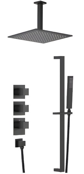 Душевая система Timo Selene SX-2229/03SM, черная матовая