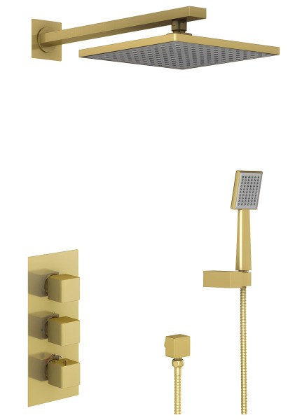 Душевая система Timo Tetra-Thermo SX-0179/17SM, матовое золото