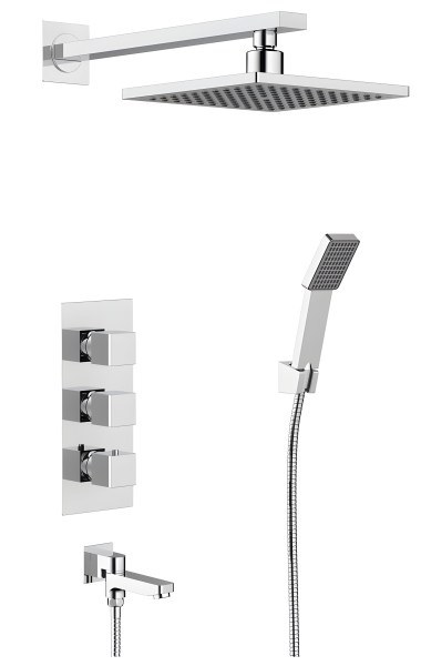 Душевая система Timo Tetra-Thermo SX-0199/00SM с изливом, хром