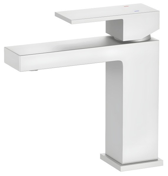 Смеситель для раковины Timo Selene 2061/16F, белый матовый