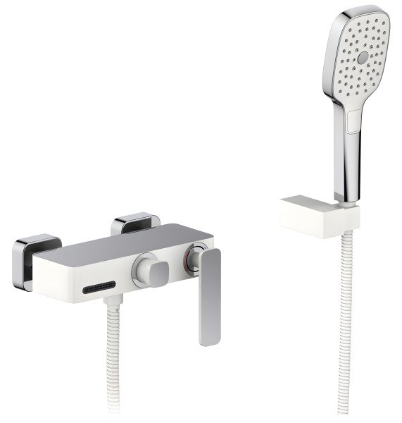 Смеситель для ванны Timo Torne 4314/00-16Y с душем, белый матовый