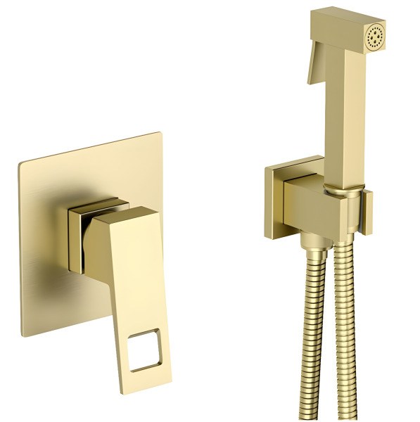 Гигиенический душ Timo Briana 7189/17SM со смесителем, матовое золото