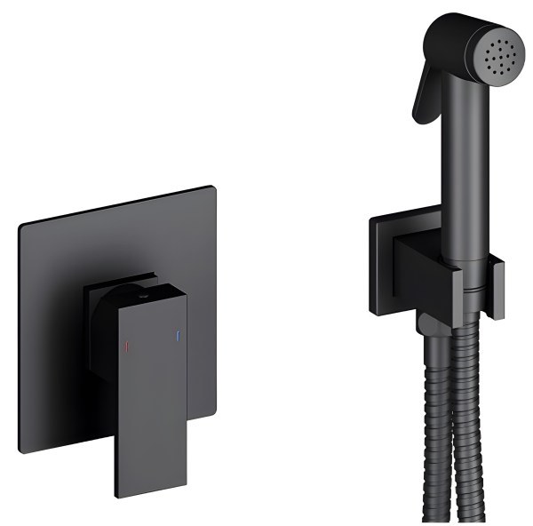 Гигиенический душ Timo Selene 2089/03SM со смесителем, черный матовый