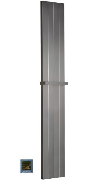 Полотенцесушитель электрический Boheme Flat 725-GM 25x150, оружейная сталь