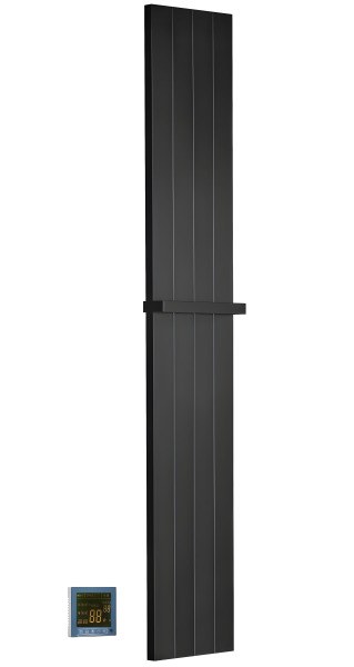 Полотенцесушитель электрический Boheme Flat 725-B 25x150, черный матовый