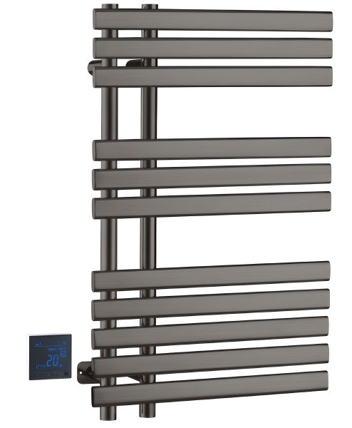 Полотенцесушитель электрический Boheme Venturo 723-GM 50x80, оружейная сталь