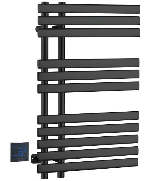 Полотенцесушитель электрический Boheme Venturo 723-B 50x80, черный матовый