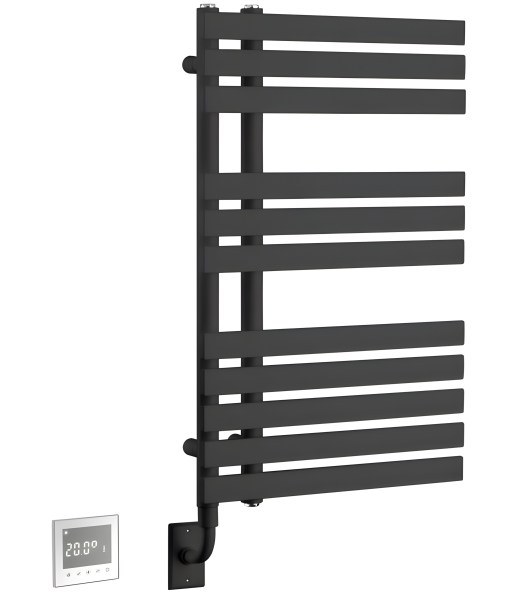 Полотенцесушитель электрический Boheme Venturo 721-B 50x94, черный матовый