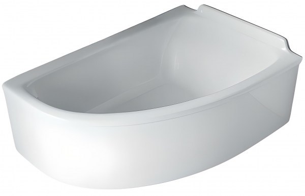 Ванна Астра-Форм Анастасия правая белая глянцевая из искусственного камня