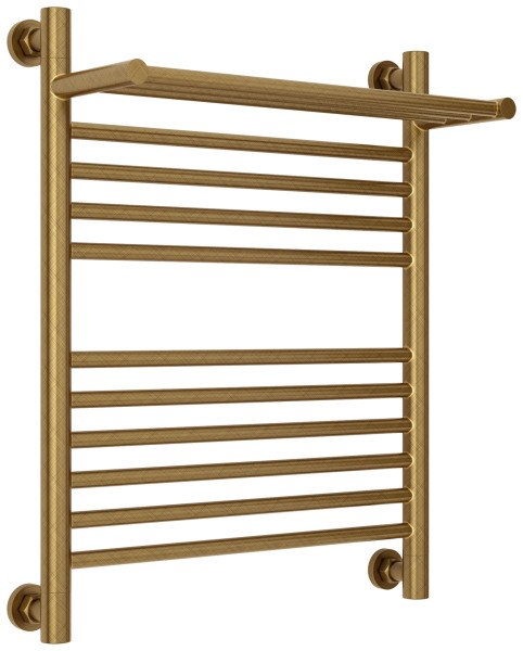 Полотенцесушитель водяной Сунержа Богема+ с полкой 50x60, бронза