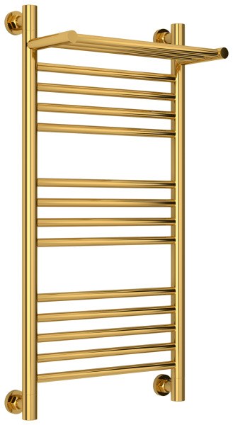 Полотенцесушитель водяной Сунержа Богема+ с полкой 40x80, золото