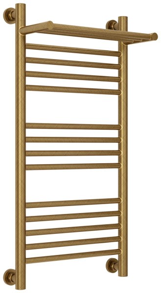 Полотенцесушитель водяной Сунержа Богема+ с полкой 40x80, бронза