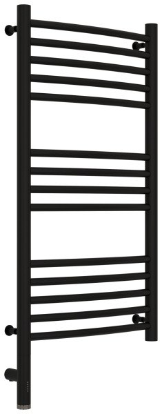 Полотенцесушитель электрический Сунержа Богема 3.0 L выгнутая 40x80, черный матовый