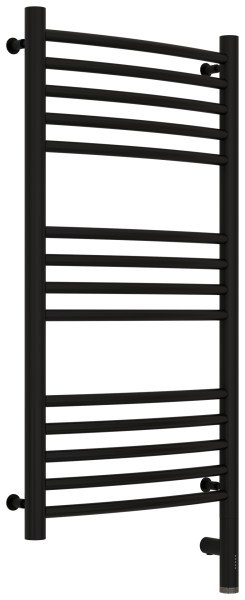 Полотенцесушитель электрический Сунержа Богема 3.0 R выгнутая 40x80, черный матовый