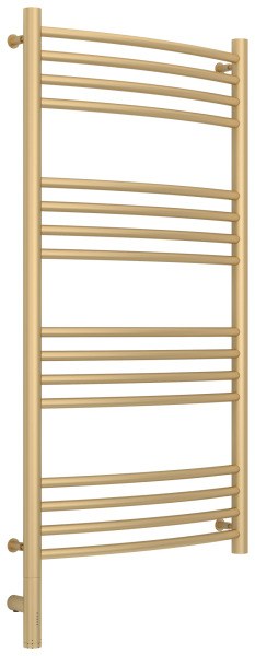 Полотенцесушитель электрический Сунержа Богема 3.0 L выгнутая 50x100, шампань матовая