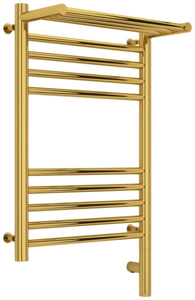 Полотенцесушитель электрический Сунержа Богема 3.0 R с полкой 40x60, золото