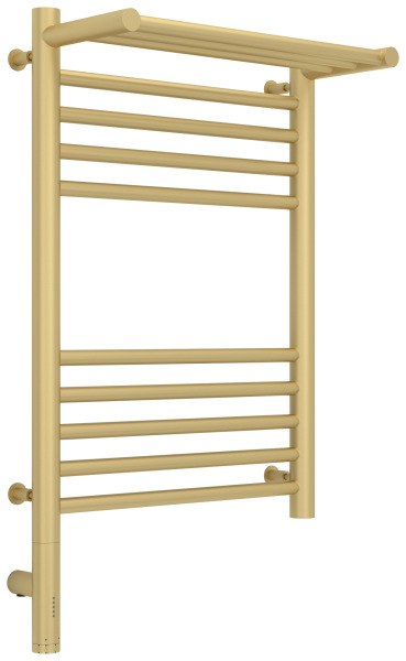 Полотенцесушитель электрический Сунержа Богема 3.0 L с полкой 40x60, шампань матовая