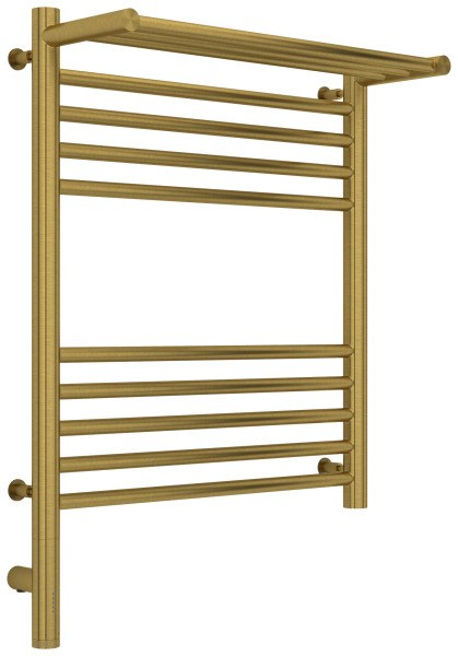 Полотенцесушитель электрический Сунержа Богема 3.0 L с полкой 50x60, латунь