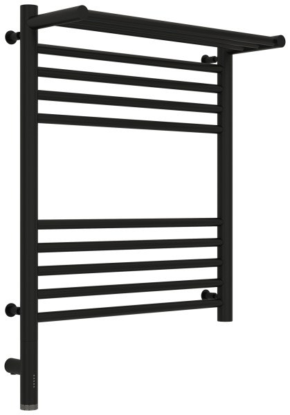 Полотенцесушитель электрический Сунержа Богема 3.0 L с полкой 50x60, черный матовый