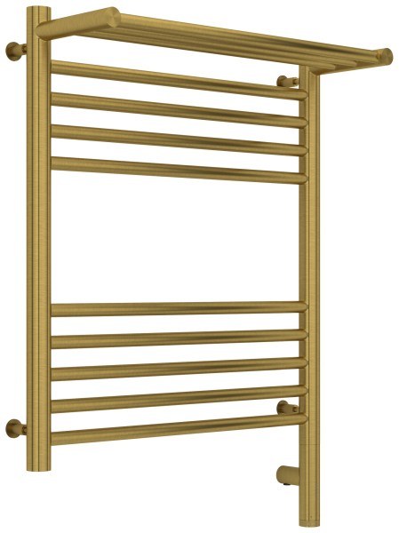 Полотенцесушитель электрический Сунержа Богема 3.0 R с полкой 50x60, латунь