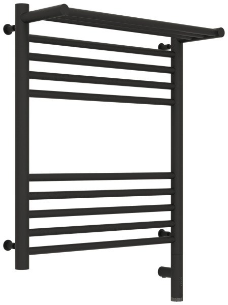 Полотенцесушитель электрический Сунержа Богема 3.0 R с полкой 50x60, тёмный титан муар