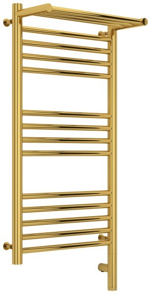Полотенцесушитель электрический Сунержа Богема 3.0 R с полкой 40x80, золото
