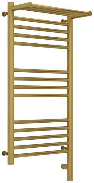 Полотенцесушитель электрический Сунержа Богема 3.0 R с полкой 40x80, латунь