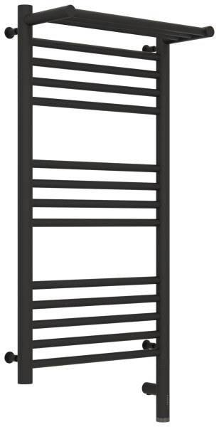 Полотенцесушитель электрический Сунержа Богема 3.0 R с полкой 40x80, тёмный титан муар