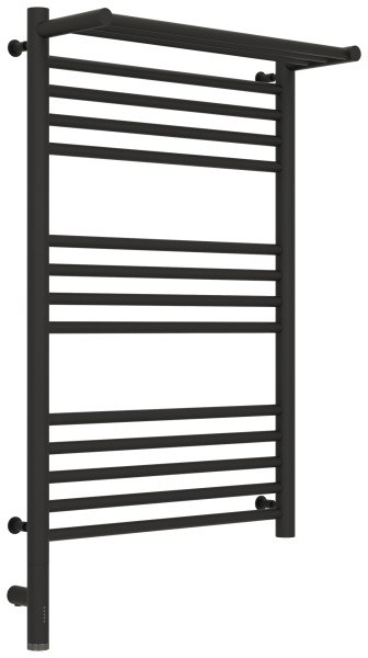 Полотенцесушитель электрический Сунержа Богема 3.0 L с полкой 50x80, тёмный титан муар