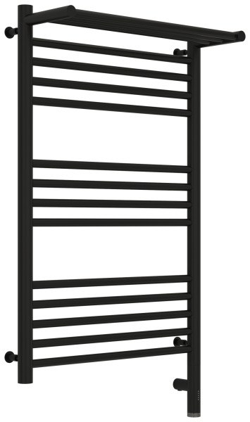 Полотенцесушитель электрический Сунержа Богема 3.0 R с полкой 50x80, черный матовый
