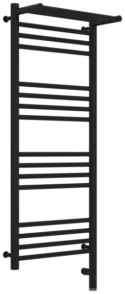 Полотенцесушитель электрический Сунержа Богема 3.0 R с полкой 40x100, черный матовый