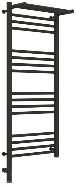 Полотенцесушитель электрический Сунержа Богема 3.0 L с полкой 40x100, тёмный титан муар