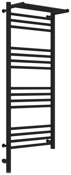 Полотенцесушитель электрический Сунержа Богема 3.0 L с полкой 40x100, черный матовый