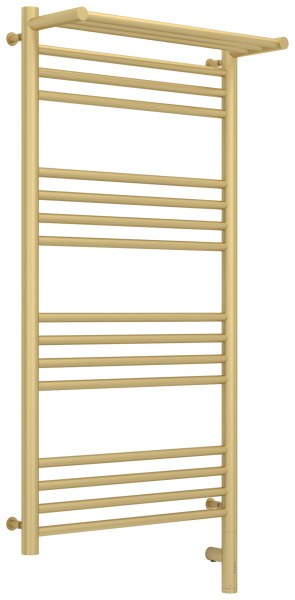 Полотенцесушитель электрический Сунержа Богема 3.0 R с полкой 50x100, шампань матовая