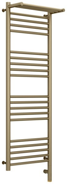 Полотенцесушитель электрический Сунержа Богема 3.0 R с полкой 40x120, золотой шелк