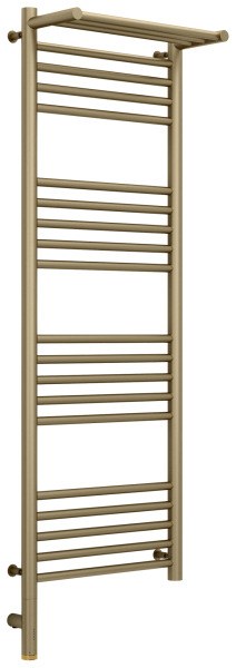 Полотенцесушитель электрический Сунержа Богема 3.0 L с полкой 40x120, золотой шелк