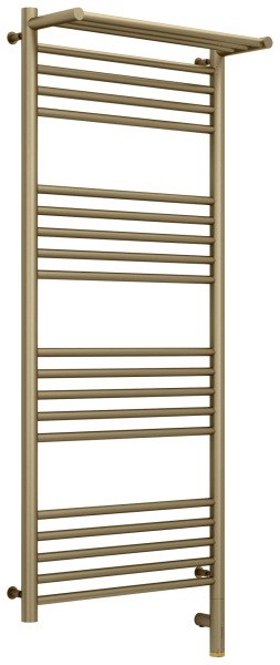 Полотенцесушитель электрический Сунержа Богема 3.0 R с полкой 50x120, золотой шелк