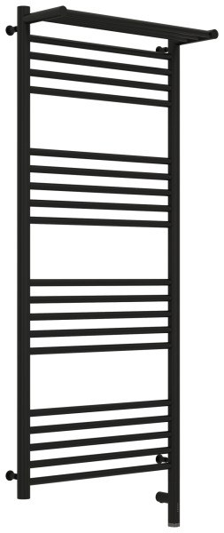 Полотенцесушитель электрический Сунержа Богема 3.0 R с полкой 50x120, черный матовый
