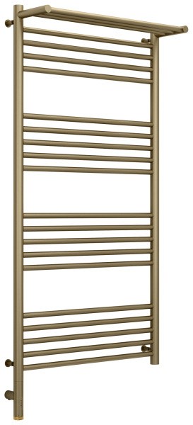 Полотенцесушитель электрический Сунержа Богема 3.0 L с полкой 60x120, золотой шелк