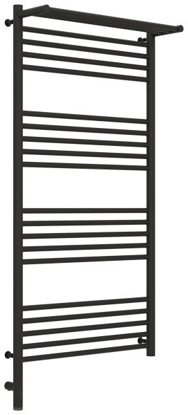 Полотенцесушитель электрический Сунержа Богема 3.0 L с полкой 60x120, тёмный титан муар