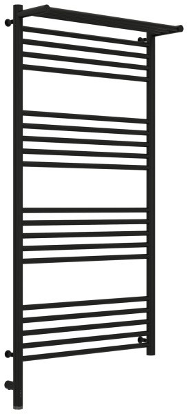Полотенцесушитель электрический Сунержа Богема 3.0 L с полкой 60x120, черный матовый