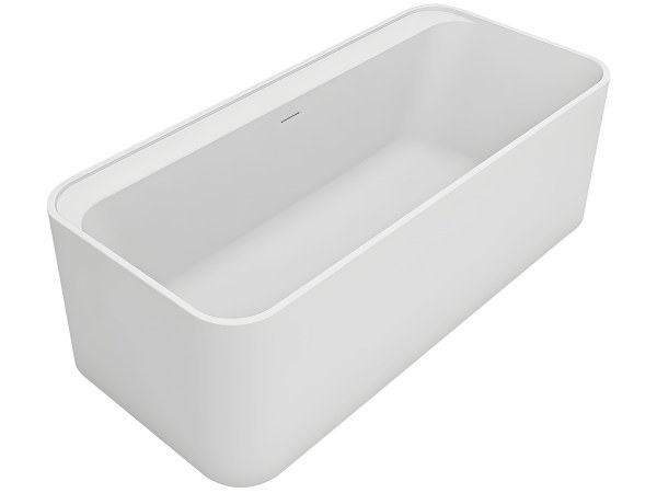 Ванна UNI-FLOW Kube FS324-1700 Matt White 170x78 из искусственного камня
