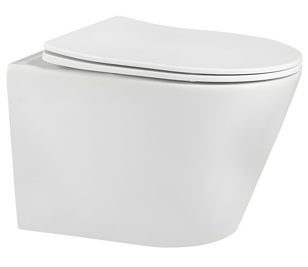 Подвесной унитаз Abber Bequem AC1102, белый с сиденьем, белый с сиденьем