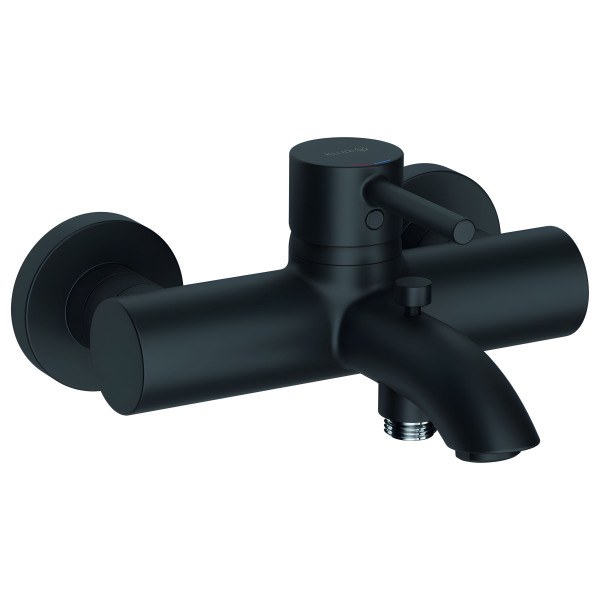 Смеситель для ванны Kludi Bozz 386913976, черный матовый, черный матовый